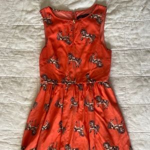 Carousel Horse print dress by Sugarhill Botique